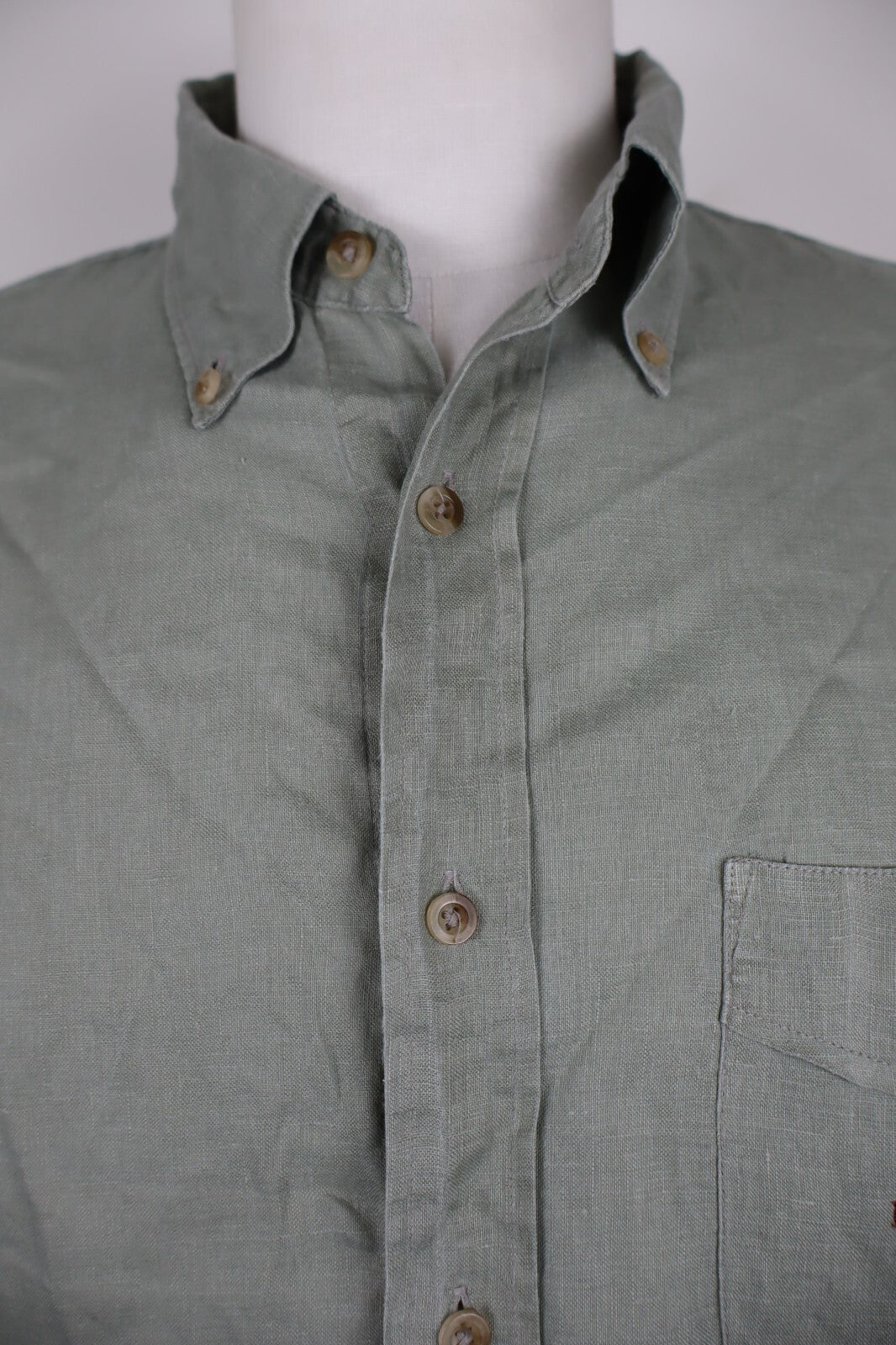 MARLBORO CLASSIC CAMICIA UOMO LINEN TG. L MAN CASUAL VINTAGE LINO SHIRT