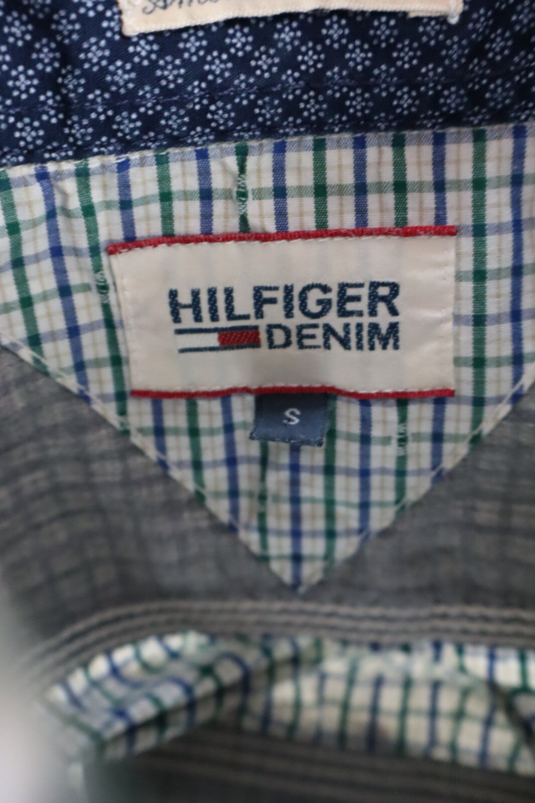TOMMY HILFIGER CAMICIA UOMO COTONE TG. S MAN CASUAL VINTAGE SHIRT