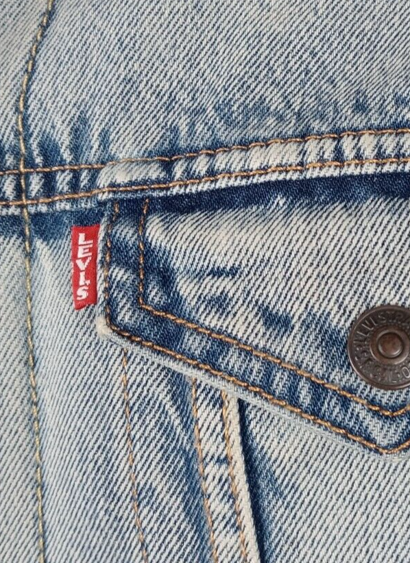 LEVI'S BIG E GIACCA GIUBBINO JEANS IMBOTTITO DENIM UOMO S CASUAL VINTAGE JACKET