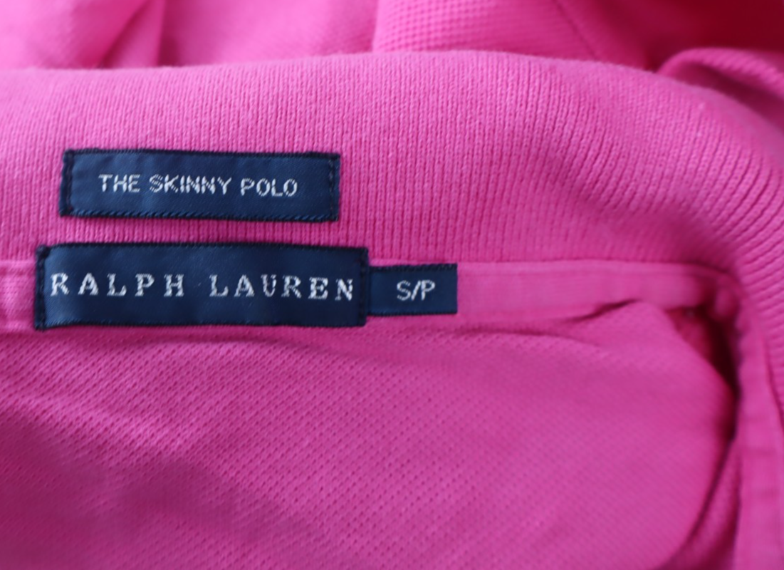 RALPH LAUREN SKINNY POLO DONNA MAGLIA COTONE S WOMAN COTTON SHIRT CASUAL VINTAGE