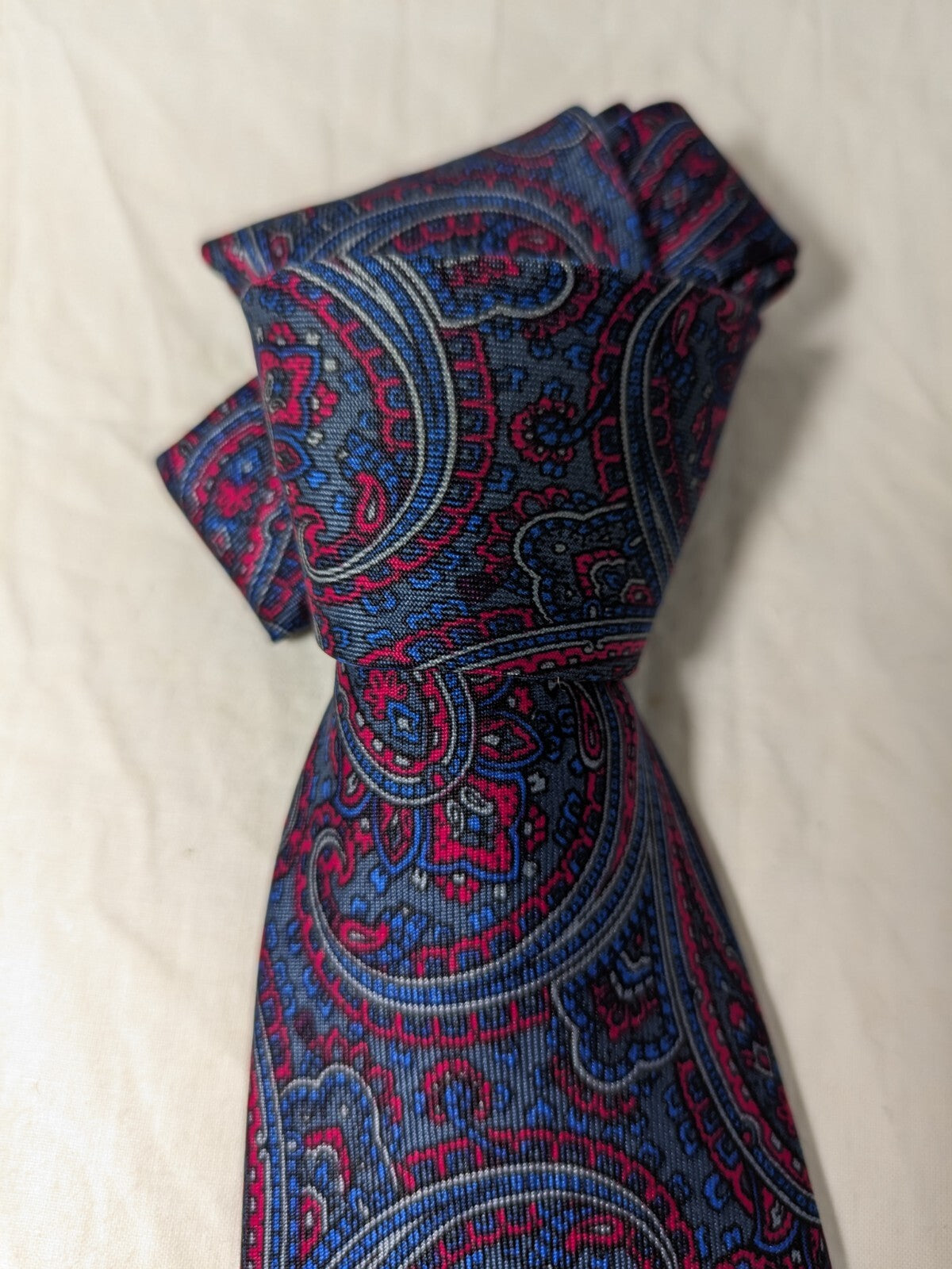 ROXY ROMA 100%  SILK TIE SETA CRAVATTA NECKTIE MADE IN ITALY