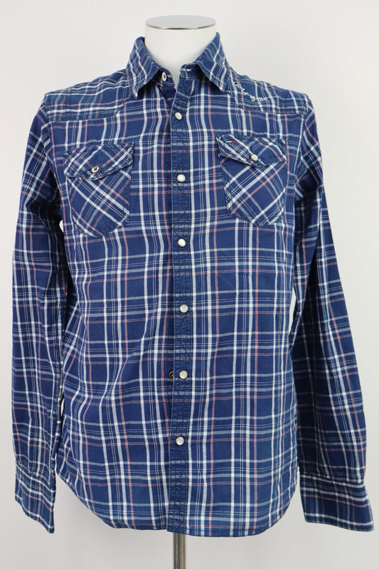 TOMMY HILFIGER CAMICIA UOMO TG. M MAN CASUAL SHIRT VINTAGE SHIRT COTONE COTTON