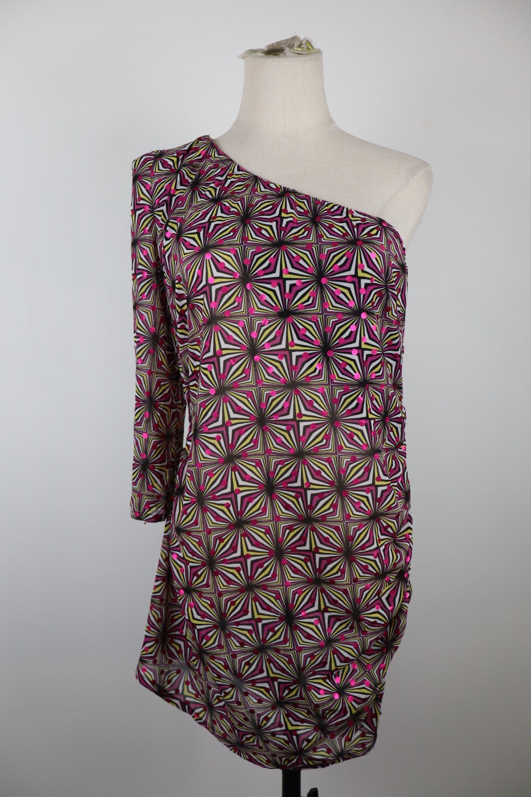 PATRIZIA PEPE MAGLIA MONOSPALLA DONNA TG. 44 WOMAN CASUAL T-SHIRT VINTAGE VELATO