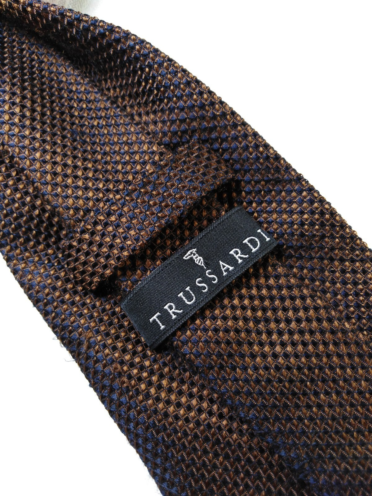 TRUSSARDI 100% SETA SILK TIE CRAVATTA NECKTIE VINTAGE CLASSIC ITALY