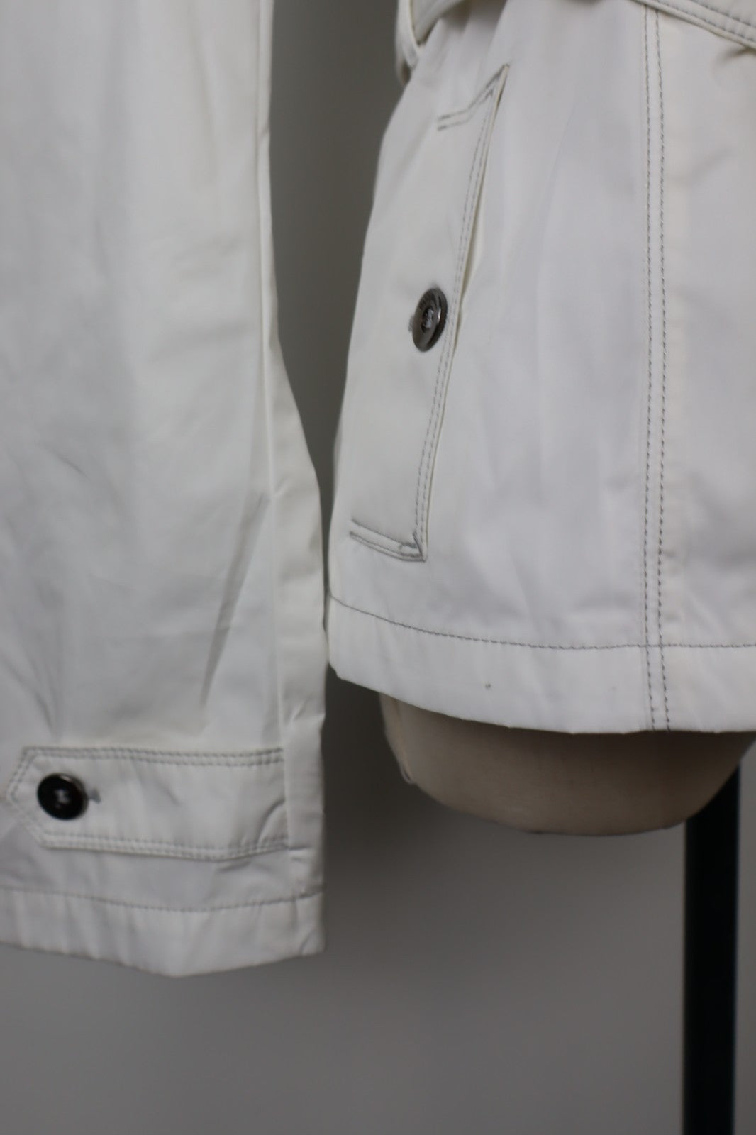 REFRIGUE GIUBBINO LEGGERO DONNA Tg. S WOMEN CASUAL JACKET VINTAGE CON CINTURA