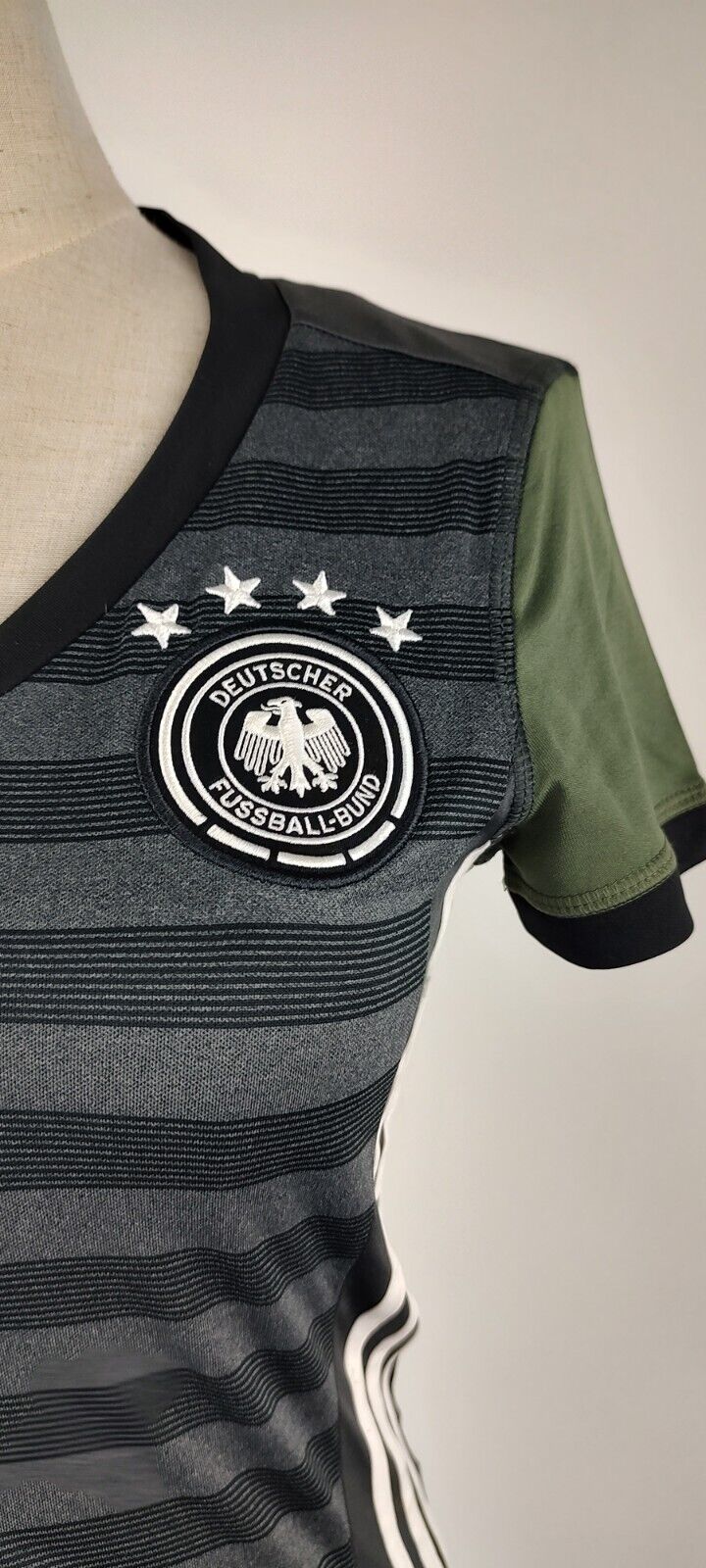 ADIDAS GERMANY MAGLIA CALCIO DONNA Tg 2XS WOMEN SOCCER VINTAGE JERSEY