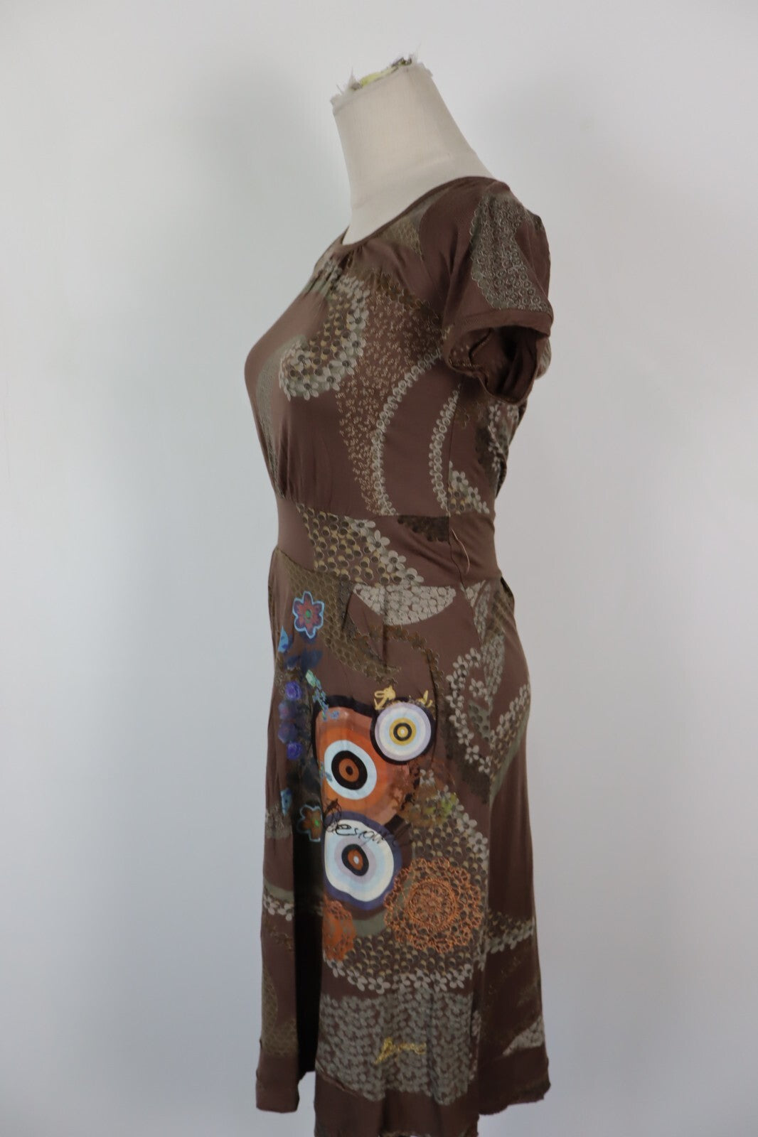 DESIGUAL VESTITO DONNA TG. M WOMAN CASUAL VINTAGE DRESS ITALIA