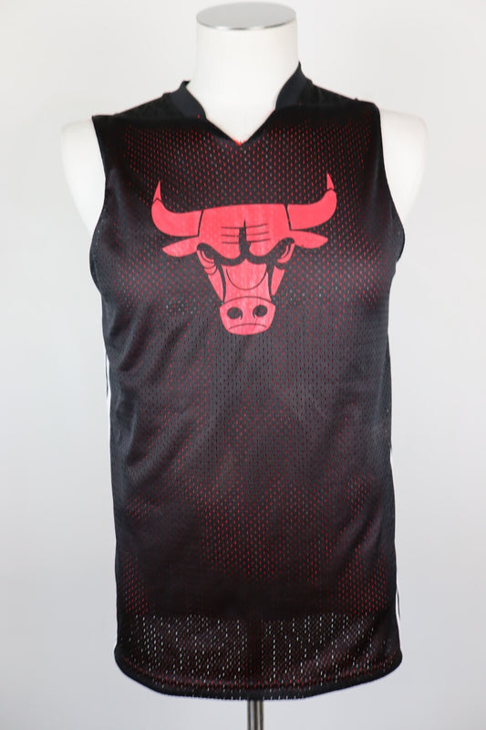 ADIDAS NBA CANOTTA BASKET CHICAGO BULLS T-SHIRT UOMO XS SPORT DOUBLE FACE