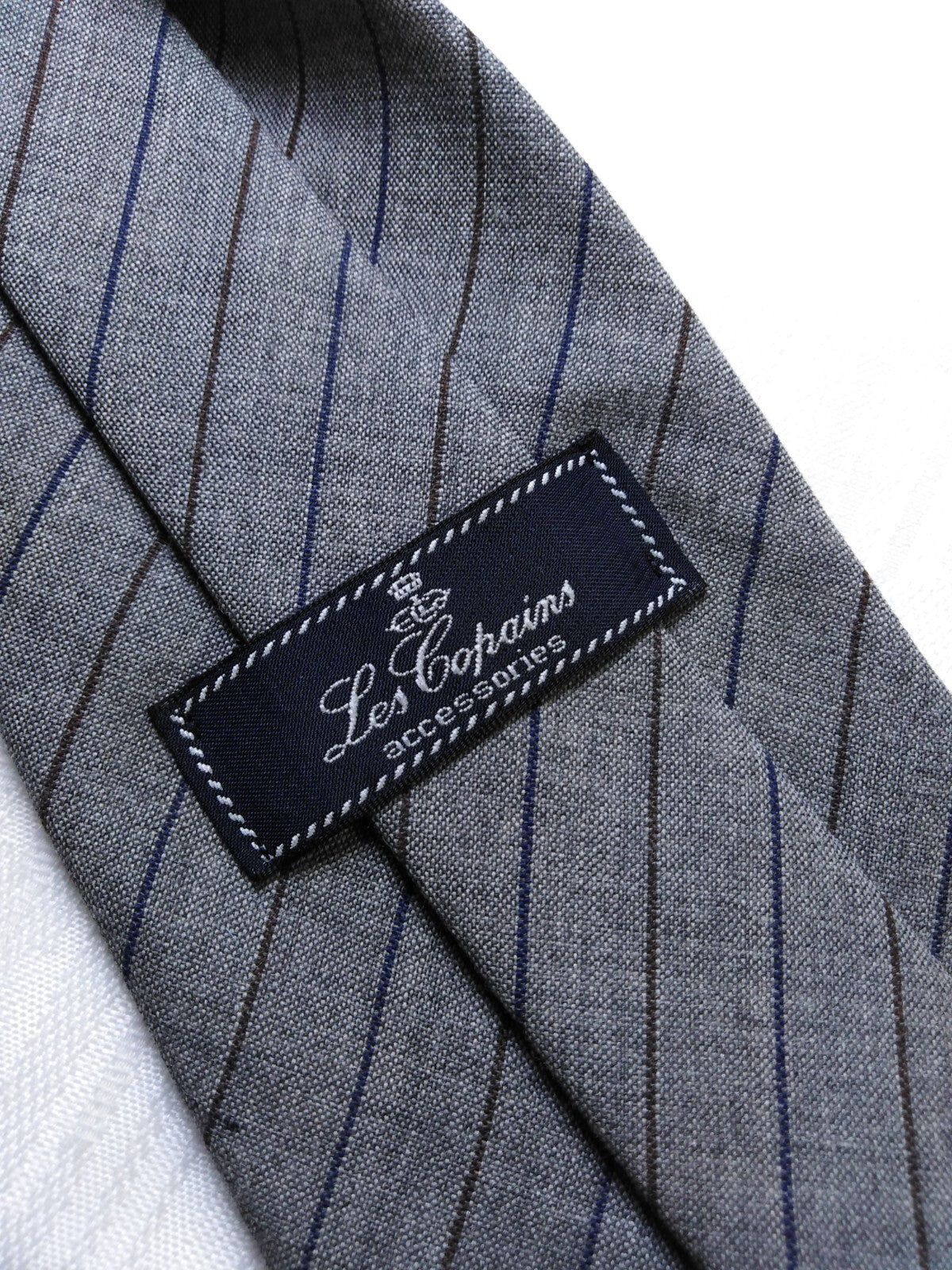 LES COPAINS 100% LANA WOOL TIE CRAVATTA NECKTIE MADE IN ITALY VINTAGE CLASSIC