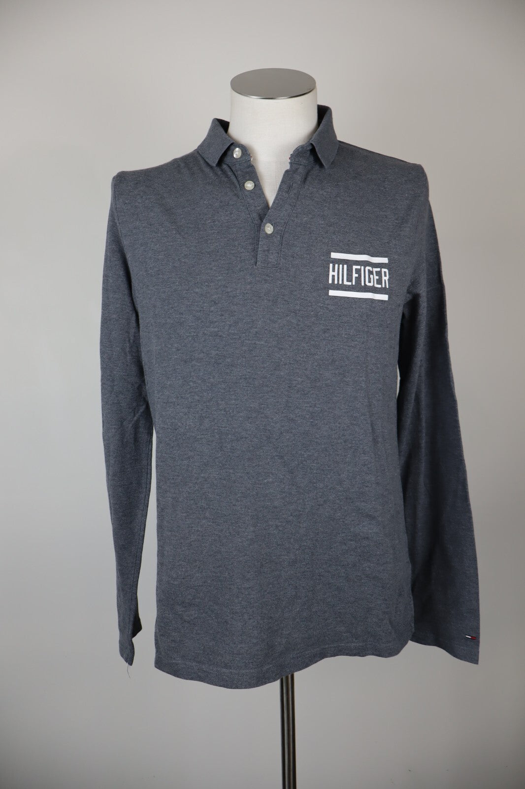 TOMMY HILFIGER DENIM MAGLIA POLO UOMO TG. L MAN T-SHIRT CASUAL VINTAGE