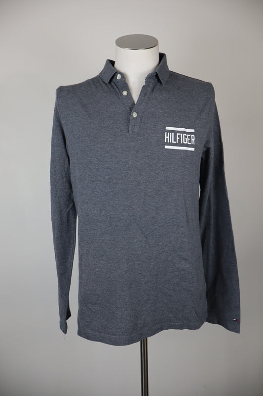 TOMMY HILFIGER DENIM MAGLIA POLO UOMO TG. L MAN T-SHIRT CASUAL VINTAGE
