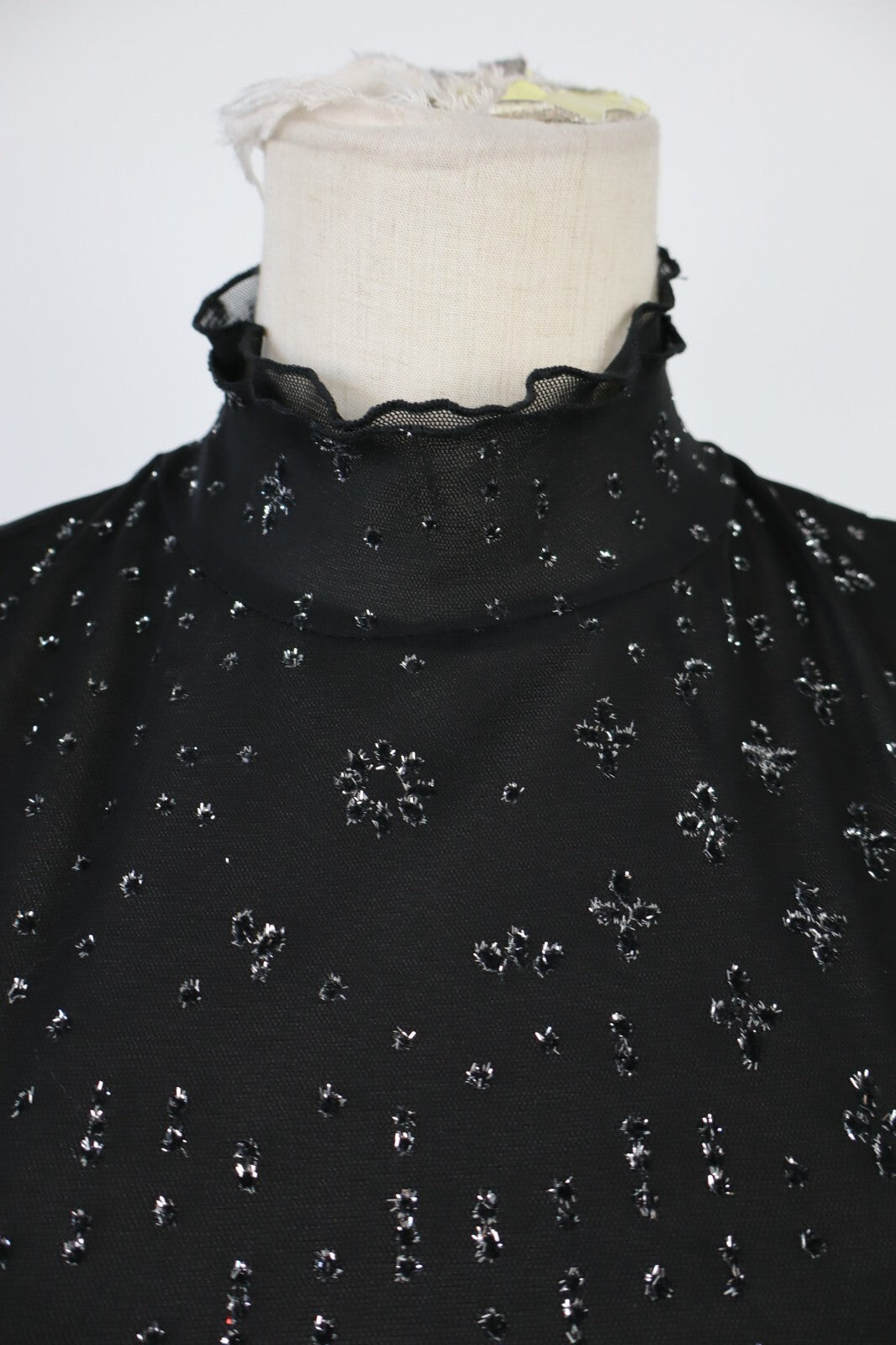 MAGLIA CROP TOP DONNA TG L WOMAN T-SHIRT GOTIC BRILLANTE SEXY VINTAGE Y2K 2000'S