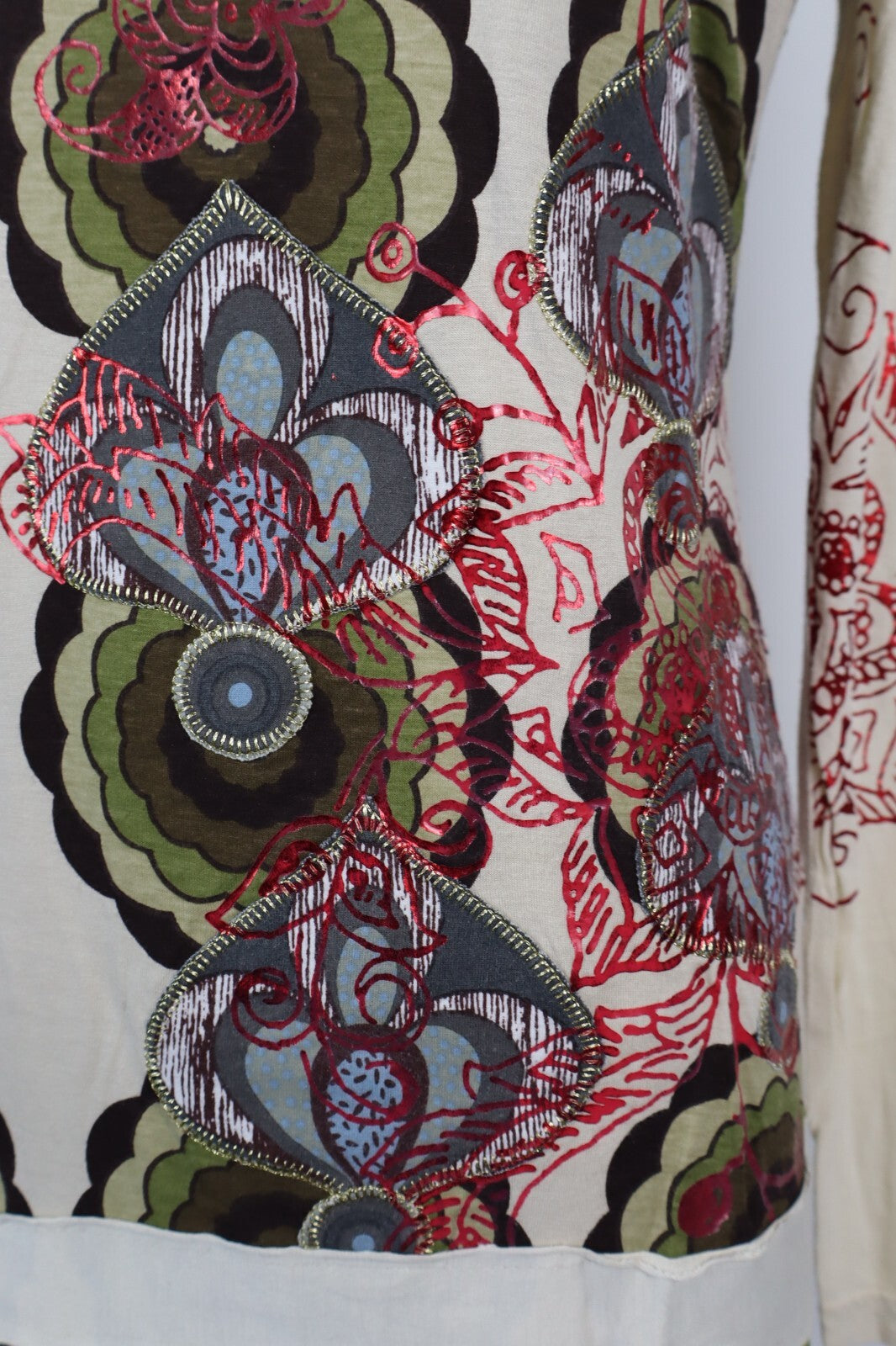 DESIGUAL VESTITO DONNA TG. S WOMAN CASUAL VINTAGE DRESS ABITO COTONE