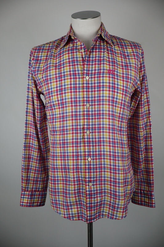 HENRY COTTON'S CAMICIA UOMO TG. 37 MAN CASUAL VINTAGE SHIRT COTONE COTTON