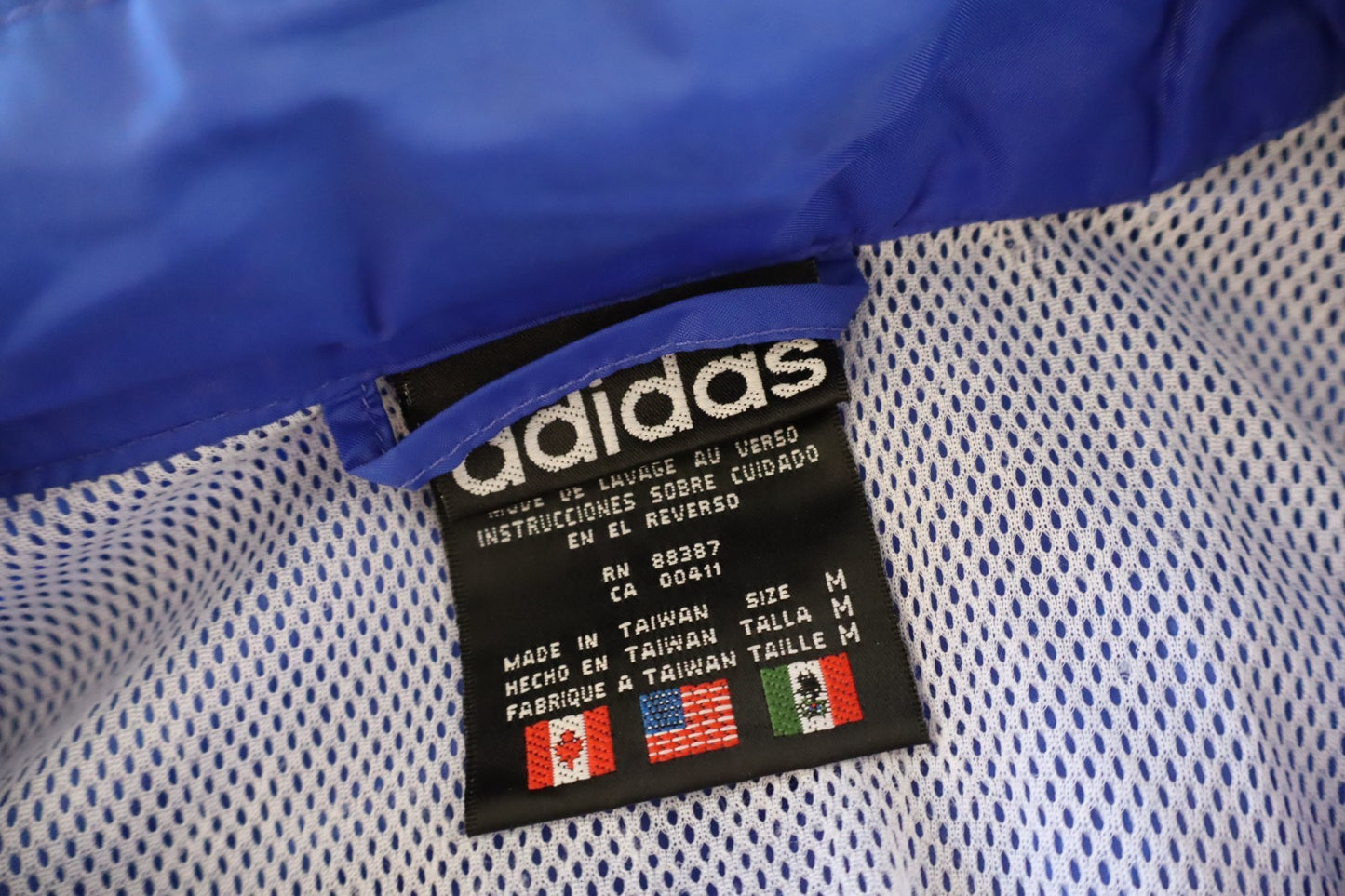 ADIDAS GIUBBINO IMPERMEABILE LEGGERO UOMO MAN M CASUAL VINTAGE JACKET CAPPUCCIO