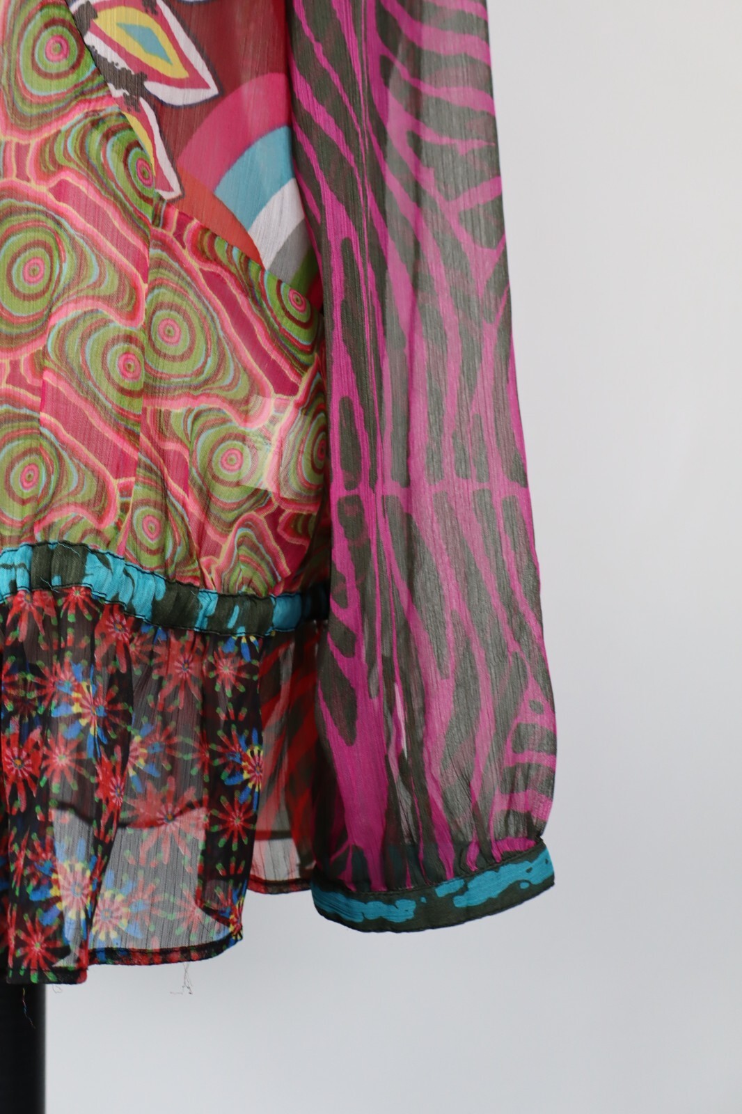 DESIGUAL MAGLIA DONNA TG. 40 WOMAN T-SHIRT CASUAL VINTAGE