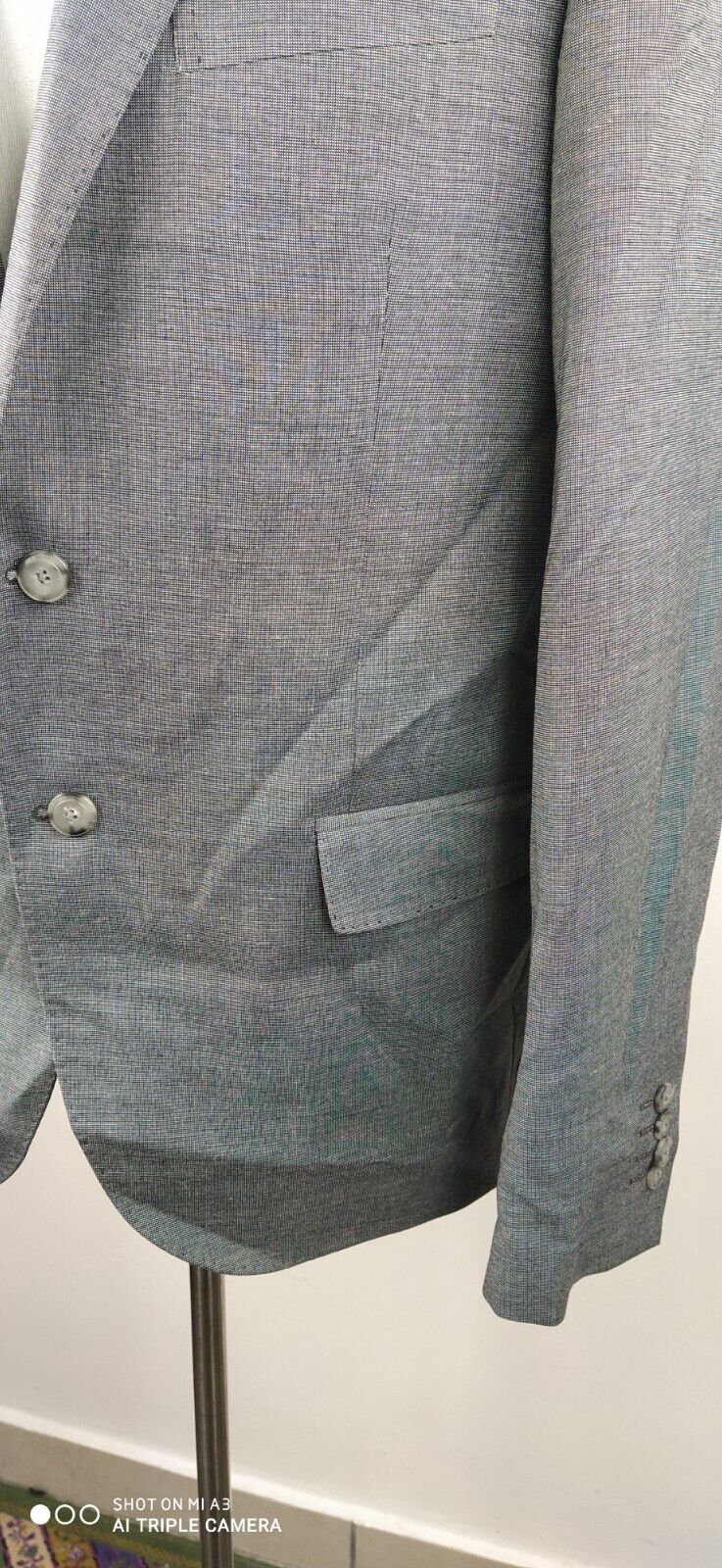 TRUSSARDI JEANS BLAZER GIACCA LANA WOOL UOMO Tg 54 MAN JACKET VINTAGE CASUAL