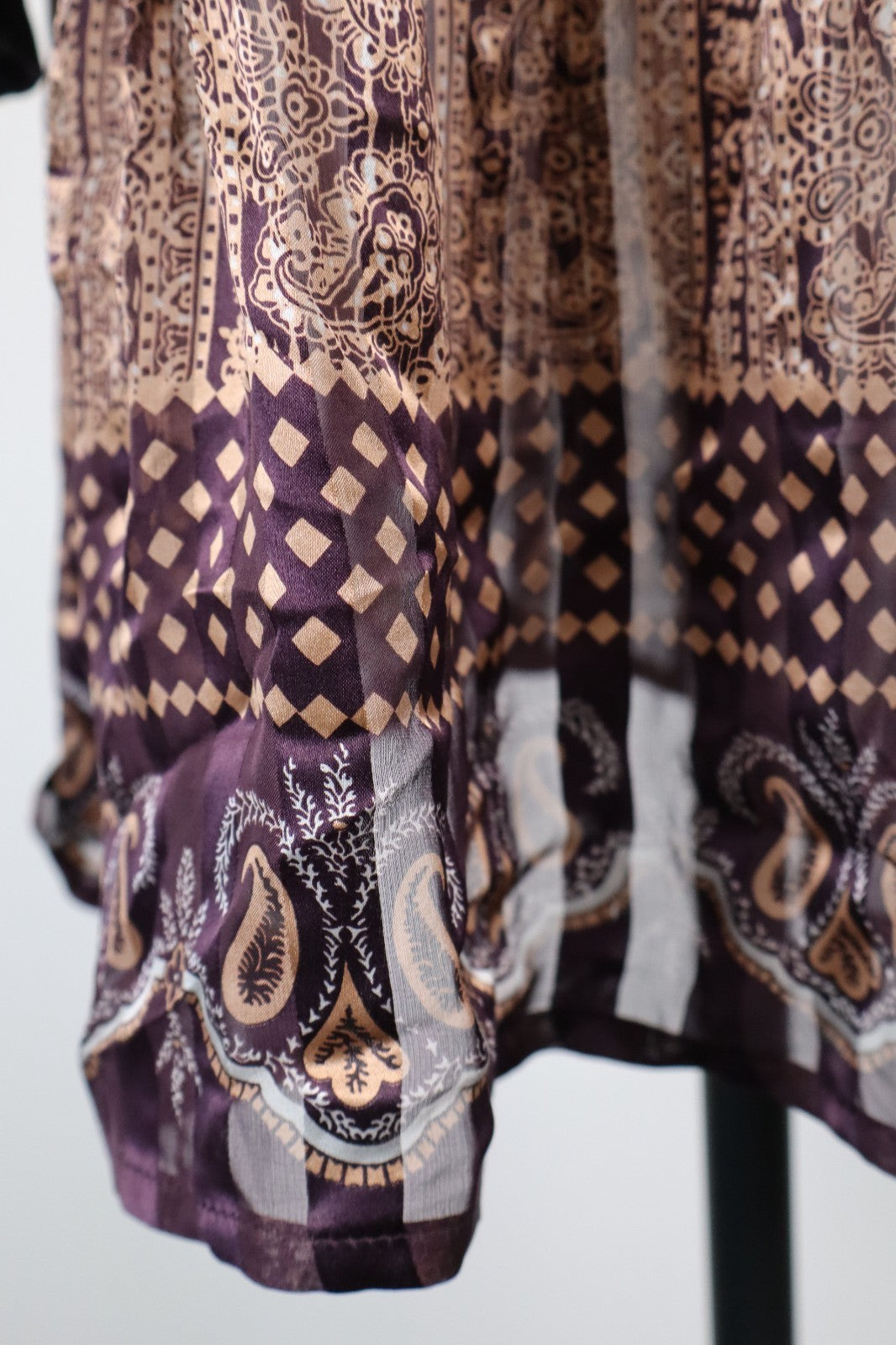 MAX & CO  VESTITO DONNA TG. 40 WOMAN CASUAL VINTAGE DRESS INSERTI VELLUTO