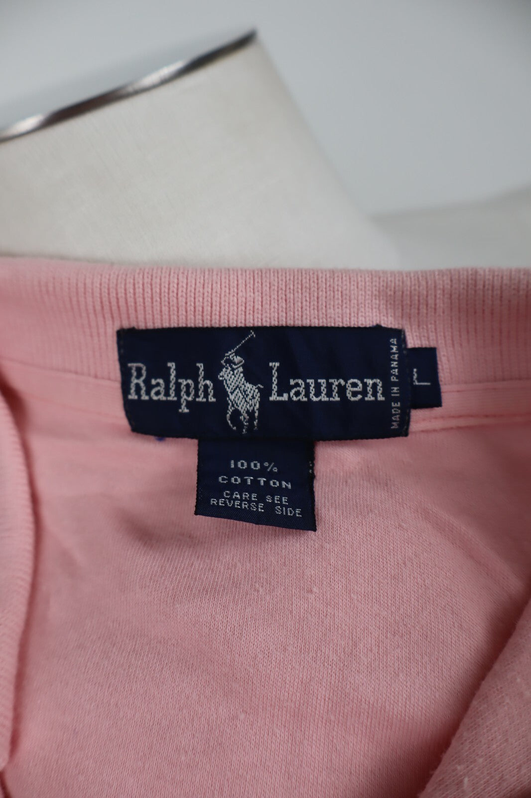 RALPH LAUREN POLO MAGLIA UOMO COTONE TG. L MAN COTTON SHIRT CASUAL VINTAGE