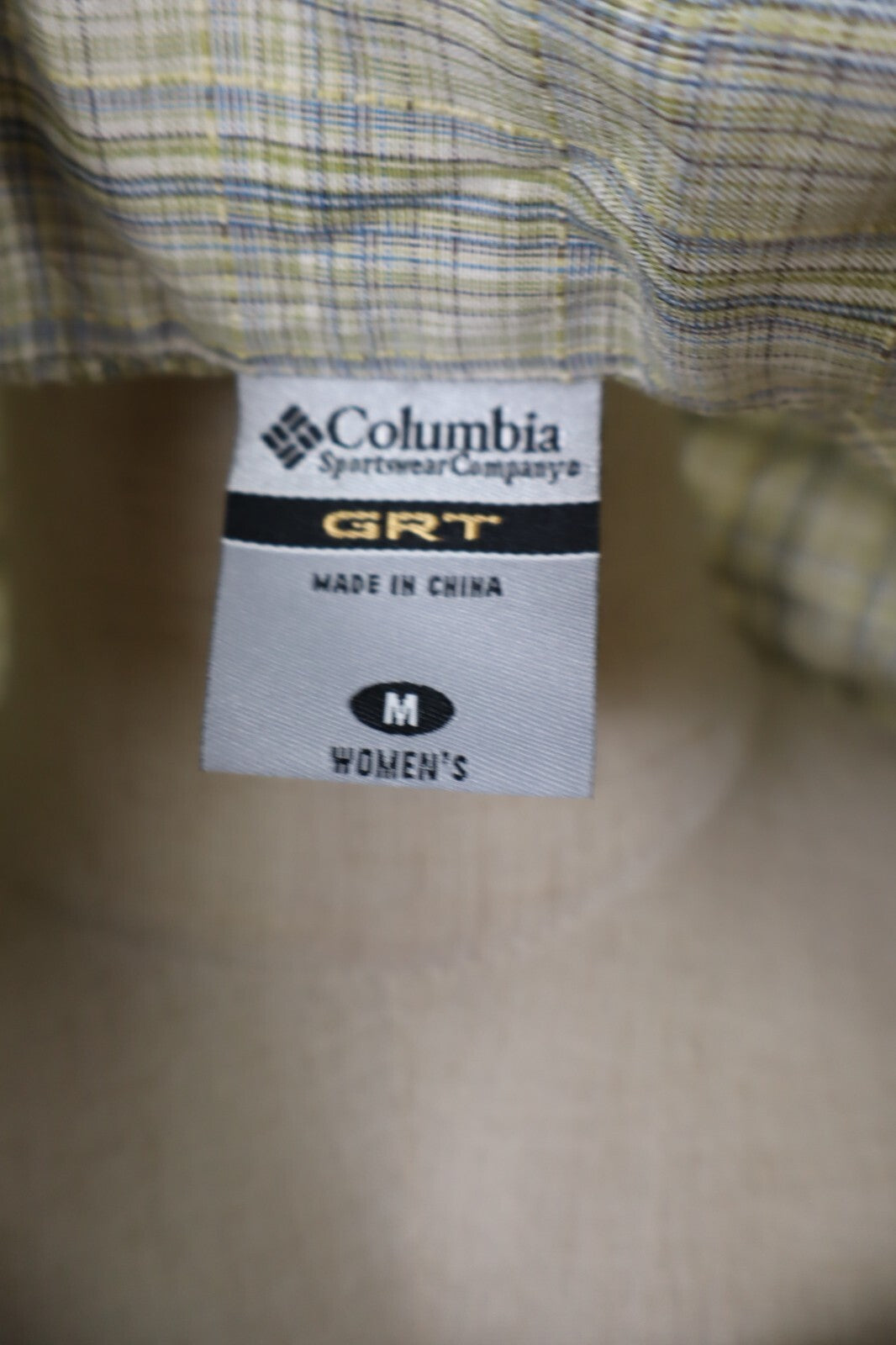 COLUMBIA CAMICIA DONNA TG. M WOMAN SHIRT CASUAL VINTAGE COTONE SETA