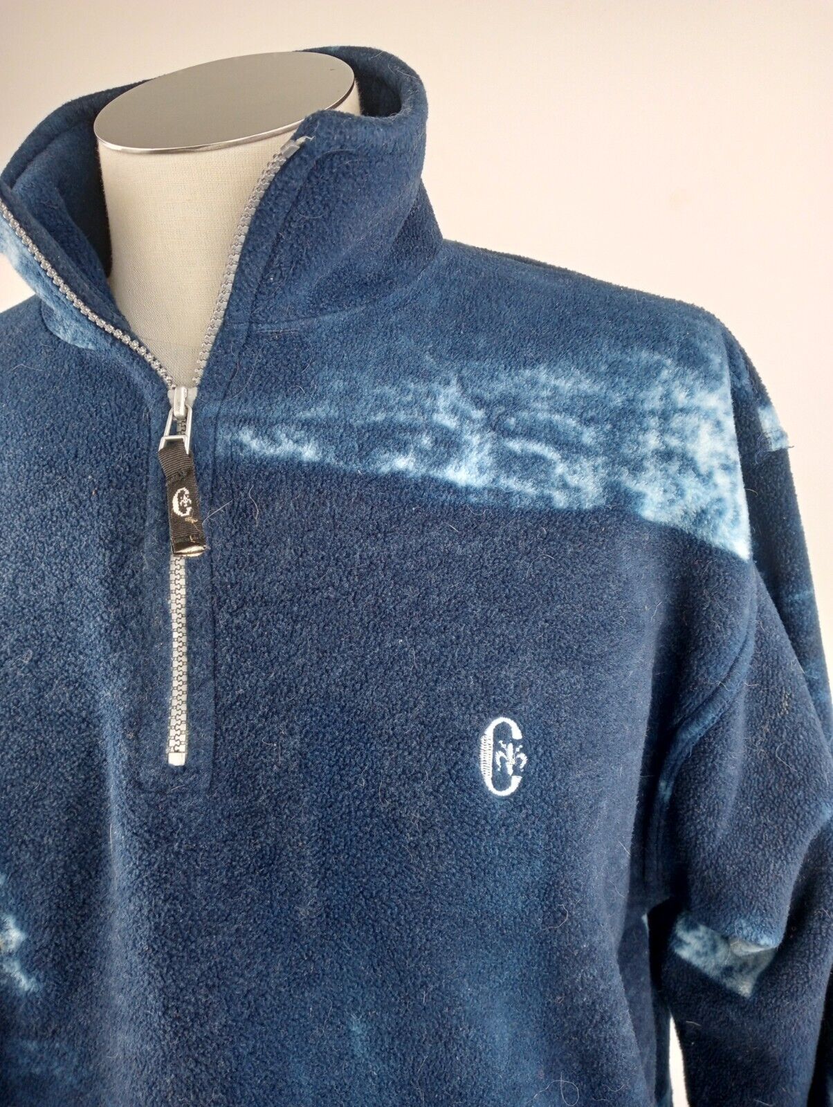 CONTE OF FLORENCE FELPA ZIP UOMO Tg M MAN CASUAL JACKET VINTAGE SPORT SWEATSHIRT