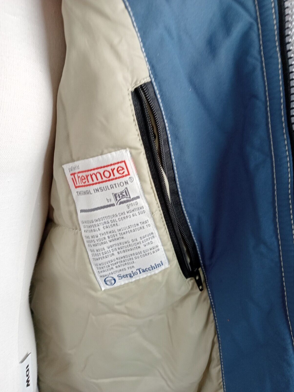 SERGIO TACCHINI GIUBBINO IMBOTTITO UOMO Tg L MAN CASUAL VINTAGE JACKET