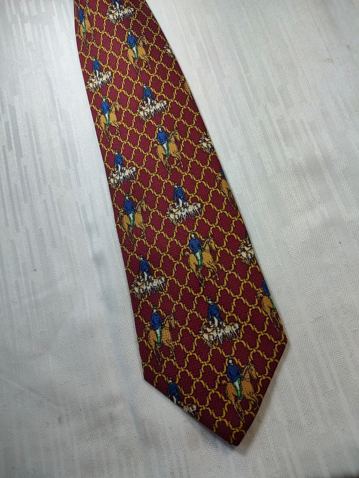 LANCOME 100% SILK TIE SETA CRAVATTA NECKTIE MADE IN ITALY CLASSIC