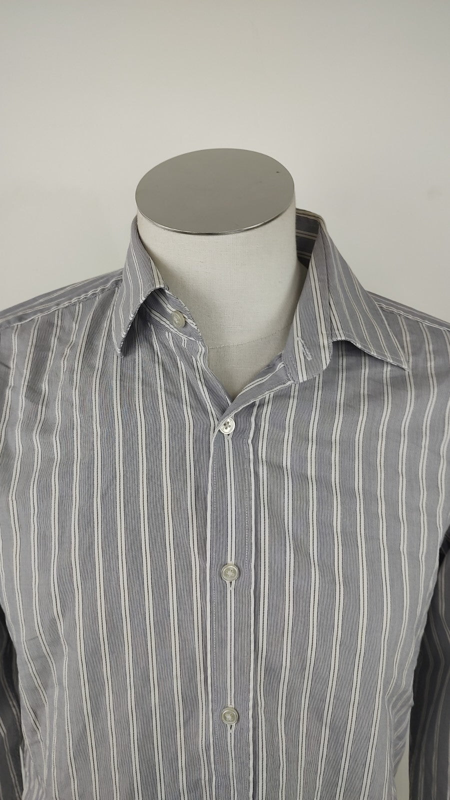 HUGO BOSS CAMICIA UOMO TG. 40 MAN CASUAL VINTAGE SHIRT COTONE