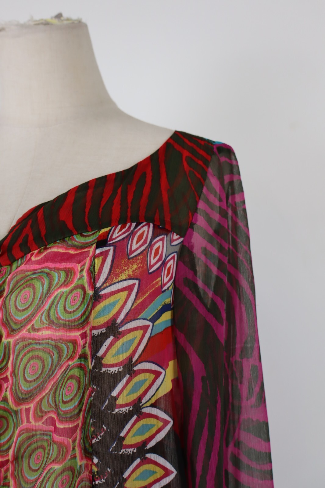 DESIGUAL MAGLIA DONNA TG. 40 WOMAN T-SHIRT CASUAL VINTAGE