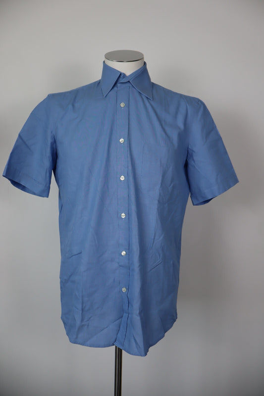 HUGO BOSS CAMICIA UOMO COTONE TG. 15.5 MAN CASUAL VINTAGE COTTON SHIRT