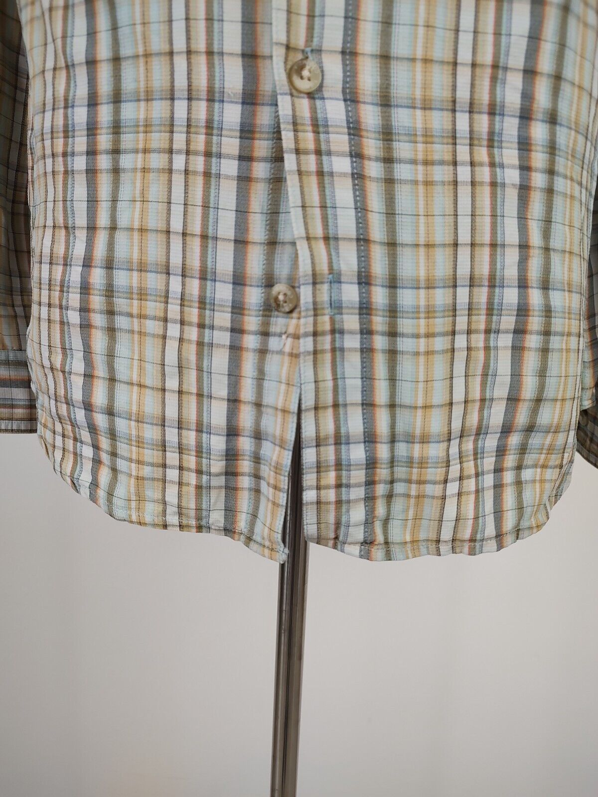 COLUMBIA CAMICIA UOMO TG. S MAN CASUAL VINTAGE  SHIRT NYLON