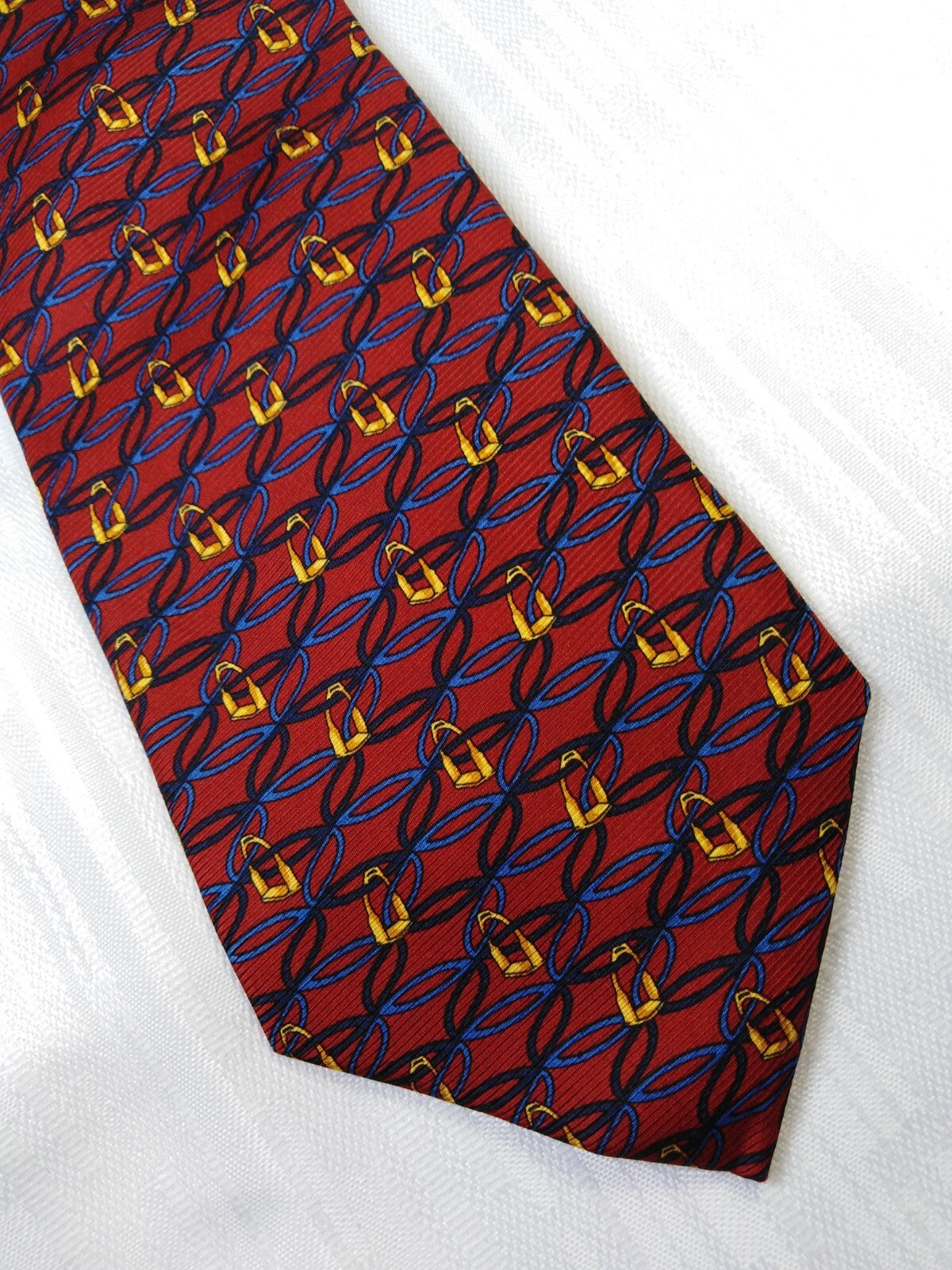 LES COPAINS 100% SETA SILK TIE CRAVATTA NECKTIE ITALY VINTAGE