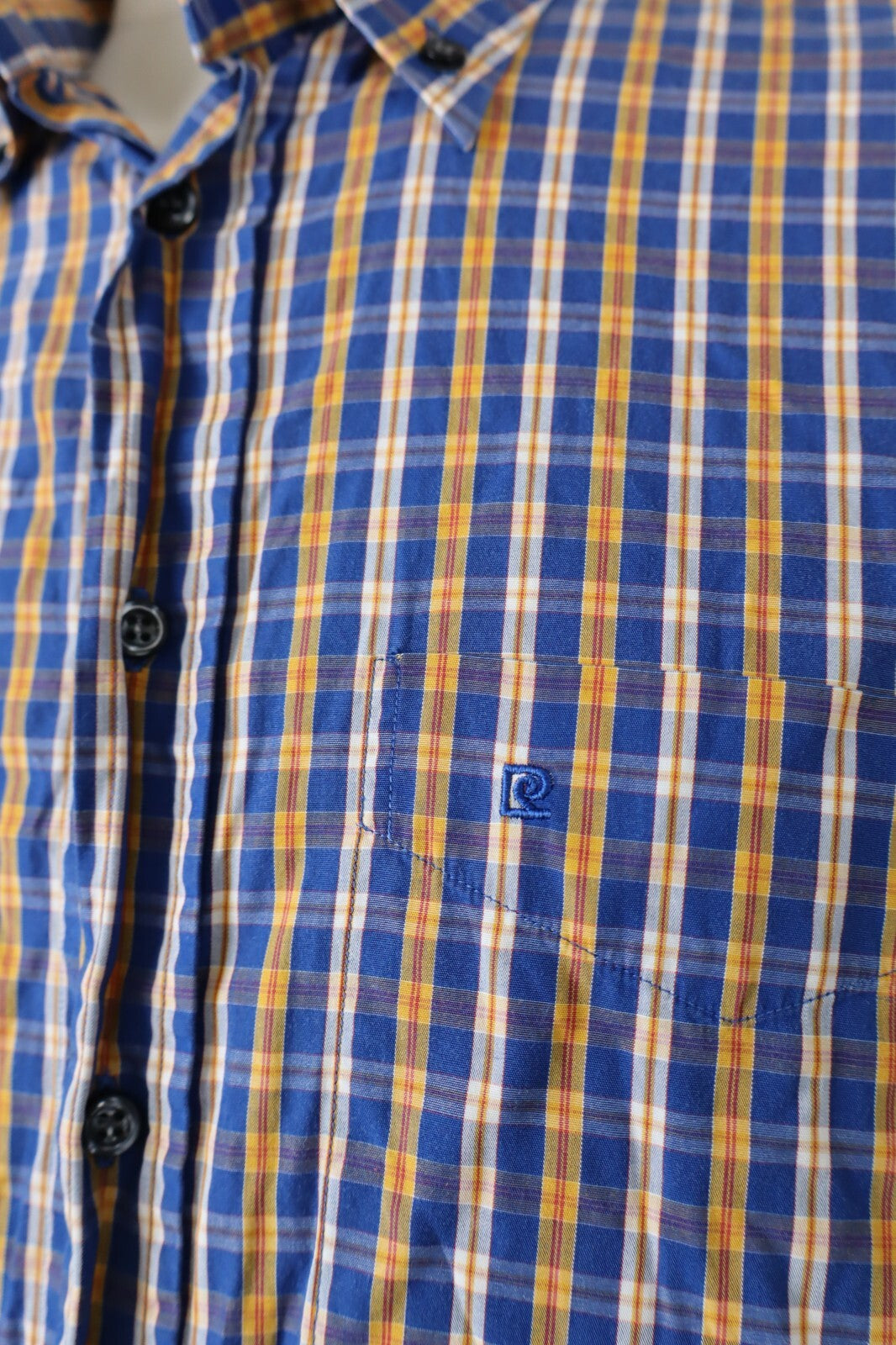 PIERRE CARDIN CAMICIA UOMO TG. 18 46 1/2 MAN CASUAL VINTAGE SHIRT COTONE