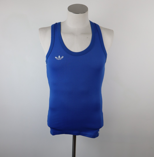 ADIDAS VENTEX CANOTTA  MAGLIA UOMO TG S SPORT T-SHIRT SMANICATA LOGO NYLON