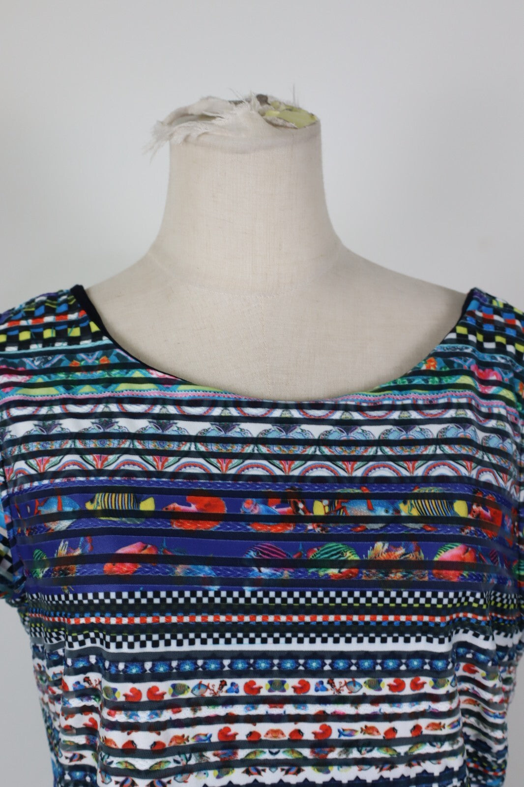 DESIGUAL VESTITO DONNA TG. XS WOMAN CASUAL VINTAGE DRESS ITALIA