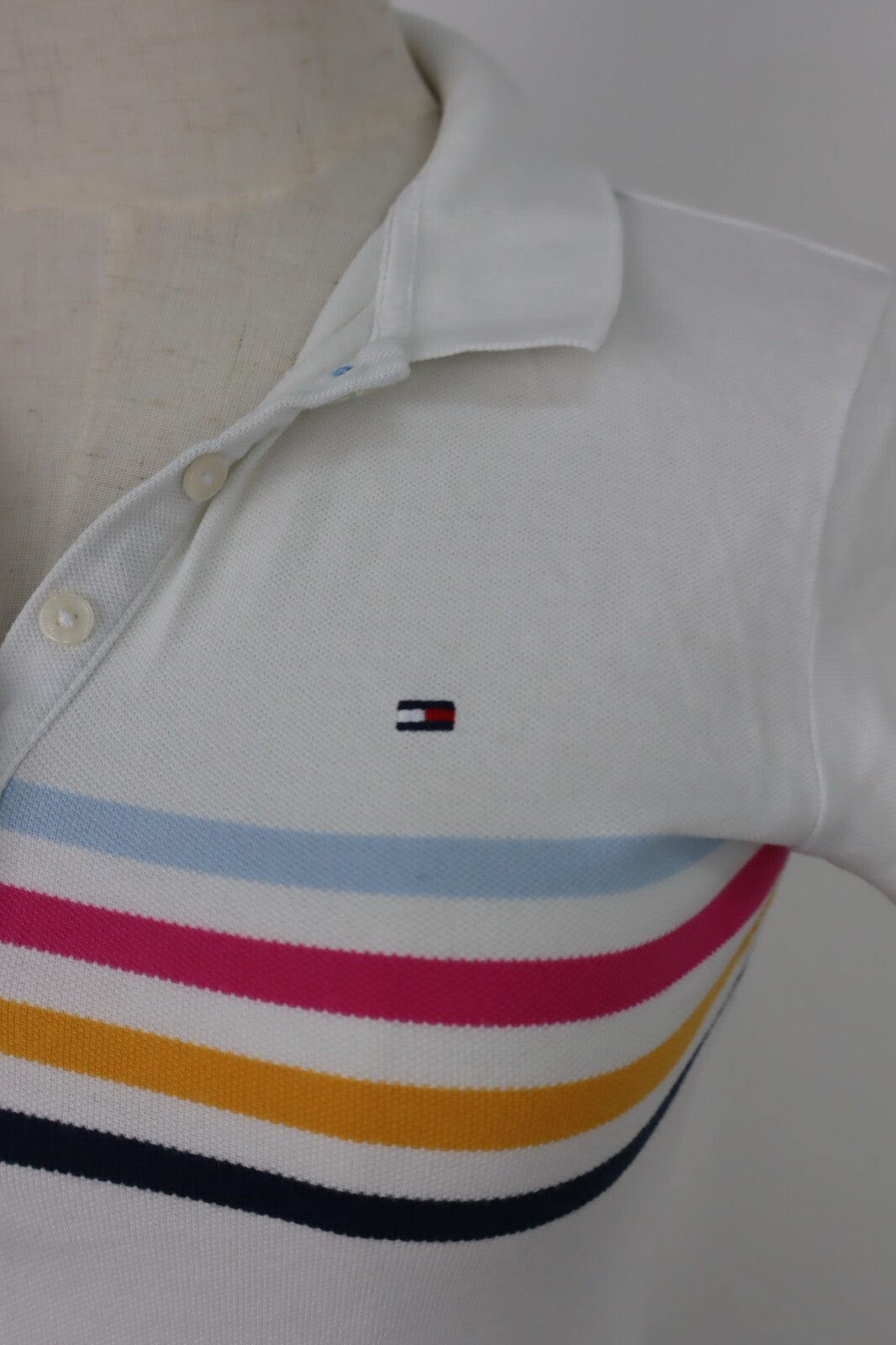 TOMMY HILFIGER MAGLIA POLO DONNA TG XS WOMAN CASUAL VINTAGE TOP T-SHIRT