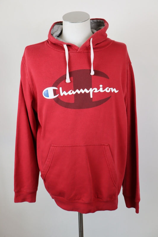 CHAMPION FELPA CAPPUCCIO UOMO Tg XL MAN CASUAL VINTAGE SWEATSHIRT CASUAL COTONE