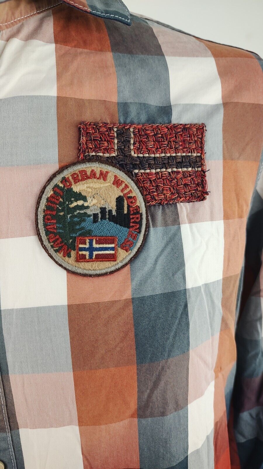 NAPAPIJRI SPORT CAMICIA SHIRT UOMO Tg S MAN VINTAGE CASUAL COTONE