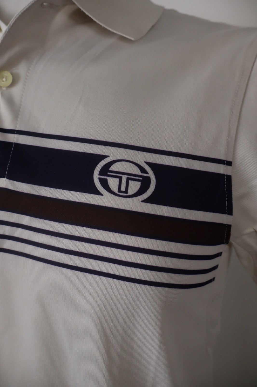 SERGIO TACCHINI MAGLIA POLO UOMO TG. S MAN T-SHIRT CASUAL VINTAGE TENNIS