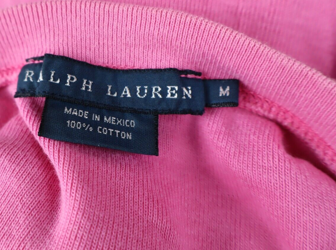 RALPH LAUREN MAGLIA COTONE DONNA TG. M WOMAN CASUAL VINTAGE T-SHIRT