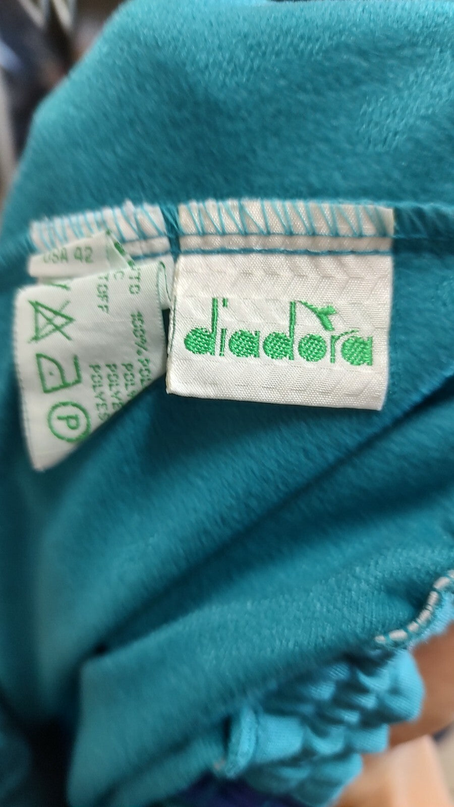 DIADORA TUTA COMPLETA DUE PEZZI Tg. 52 TRACKSUIT JACKET GIACCA PANTS UOMO SPORT