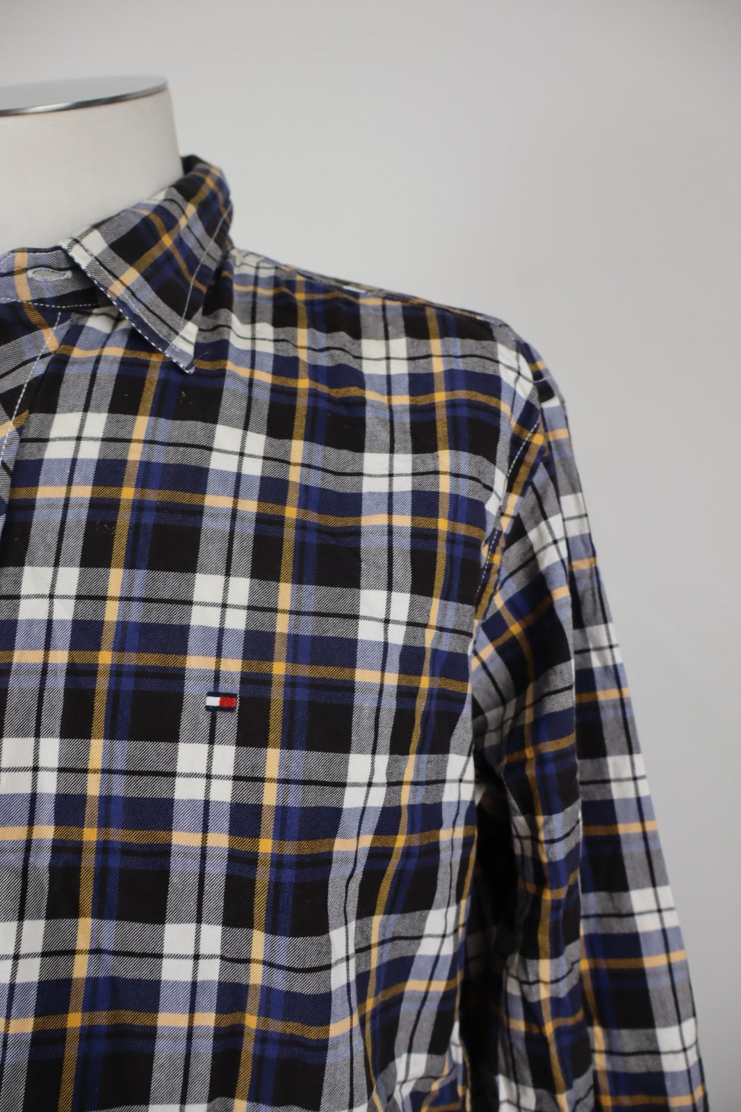 TOMMY HILFIGER CAMICIA UOMO TG. L MAN CASUAL VINTAGE SHIRT COTONE COTTON LOGO