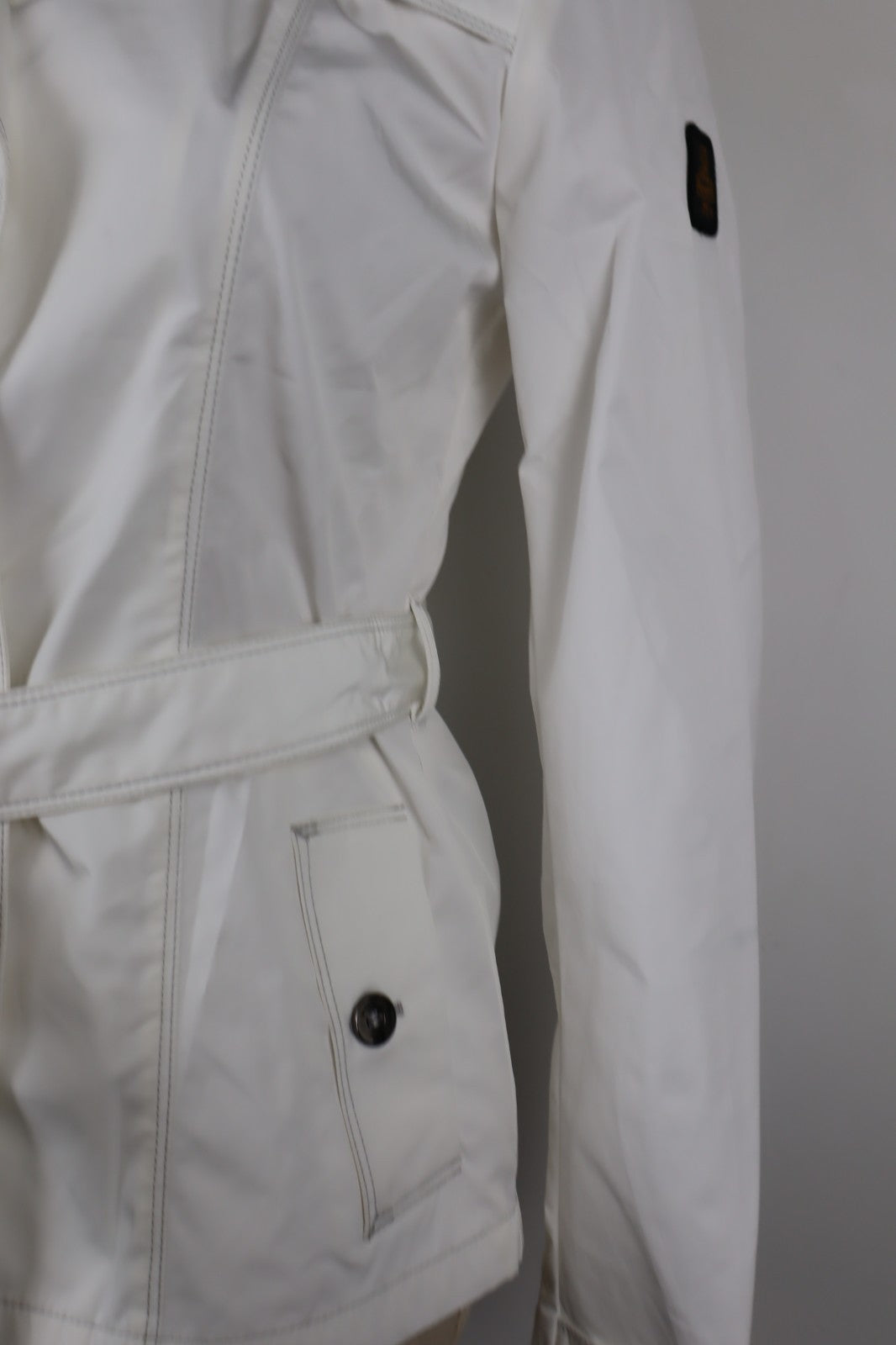 REFRIGUE GIUBBINO LEGGERO DONNA Tg. S WOMEN CASUAL JACKET VINTAGE CON CINTURA