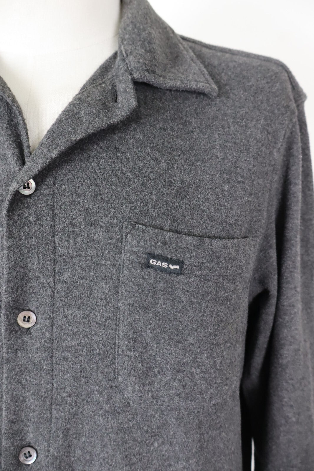 GAS CAMICIA UOMO TG. M MAN CASUAL COTONE VINTAGE SHIRT PILE