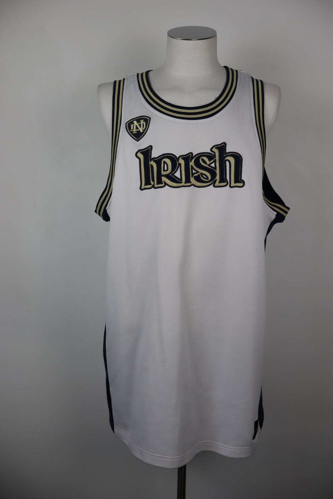 ADIDAS MAGLIA CANOTTA BASKET IRISH NOTRE DAME UOMO Tg XL TRIKOT MAN JERSEY
