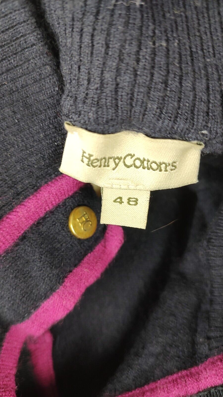 HENRY COTTON'S MAGLIONE LANA DONNA TG 48 WOMAN CASUAL SWEATER ITALY