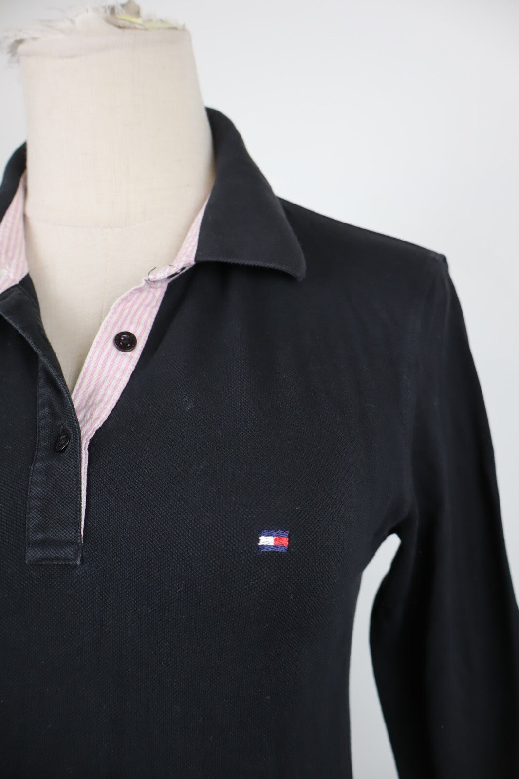 TOMMY HILFIGER POLO MAGLIA DONNA COTONE TG. S WOMAN COTTON SHIRT CASUAL VINTAGE