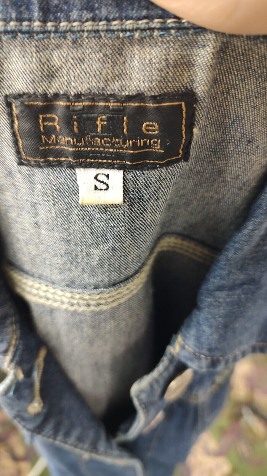 RIFLE JEANS GIUBBINO DONNA Tg. S WOMAN CASUAL JACKET COTONE DENIM