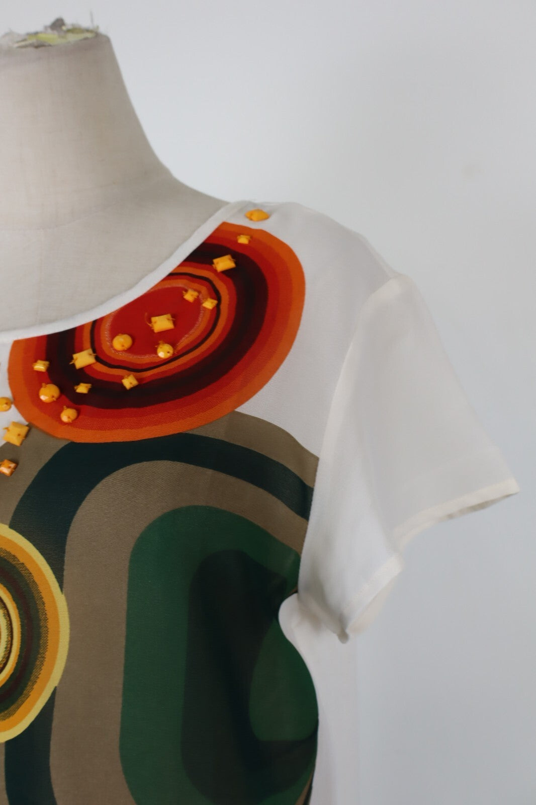 DESIGUAL MAGLIA DONNA TG. M WOMAN T-SHIRT CASUAL VINTAGE