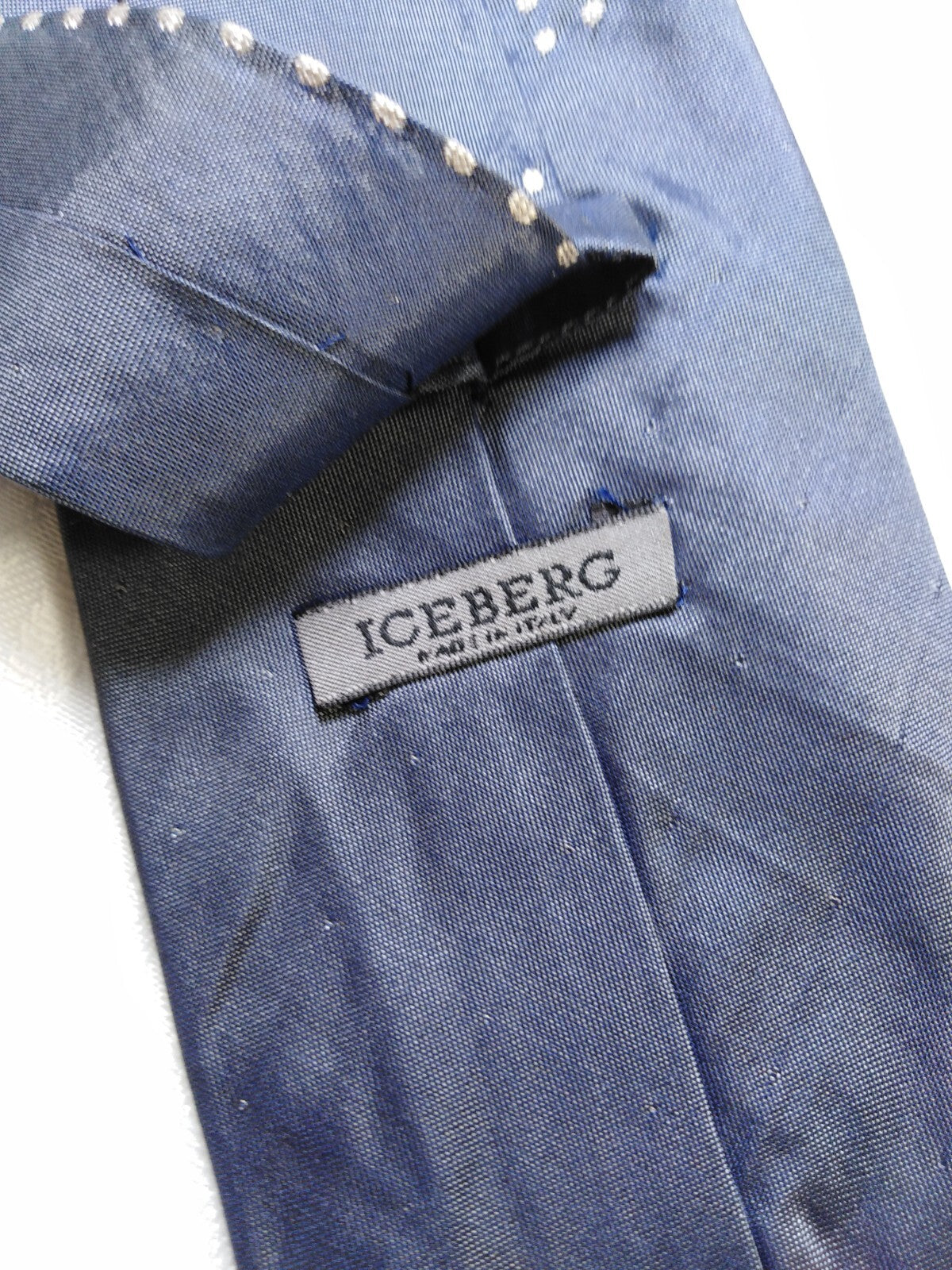 ICEBERG 100% SILK TIE SETA CRAVATTA NECKTIE MADE IN ITALY CLASSIC